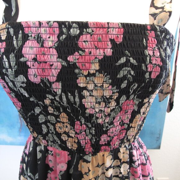 SAM EDLEMAN Dark Floral Midi Dress - Picture 6 of 12